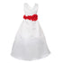 Big Girls Ivory Color Choice Flower Sash Bridal Junior Bridesmaid Dress 8-16 - SophiasStyle.com
